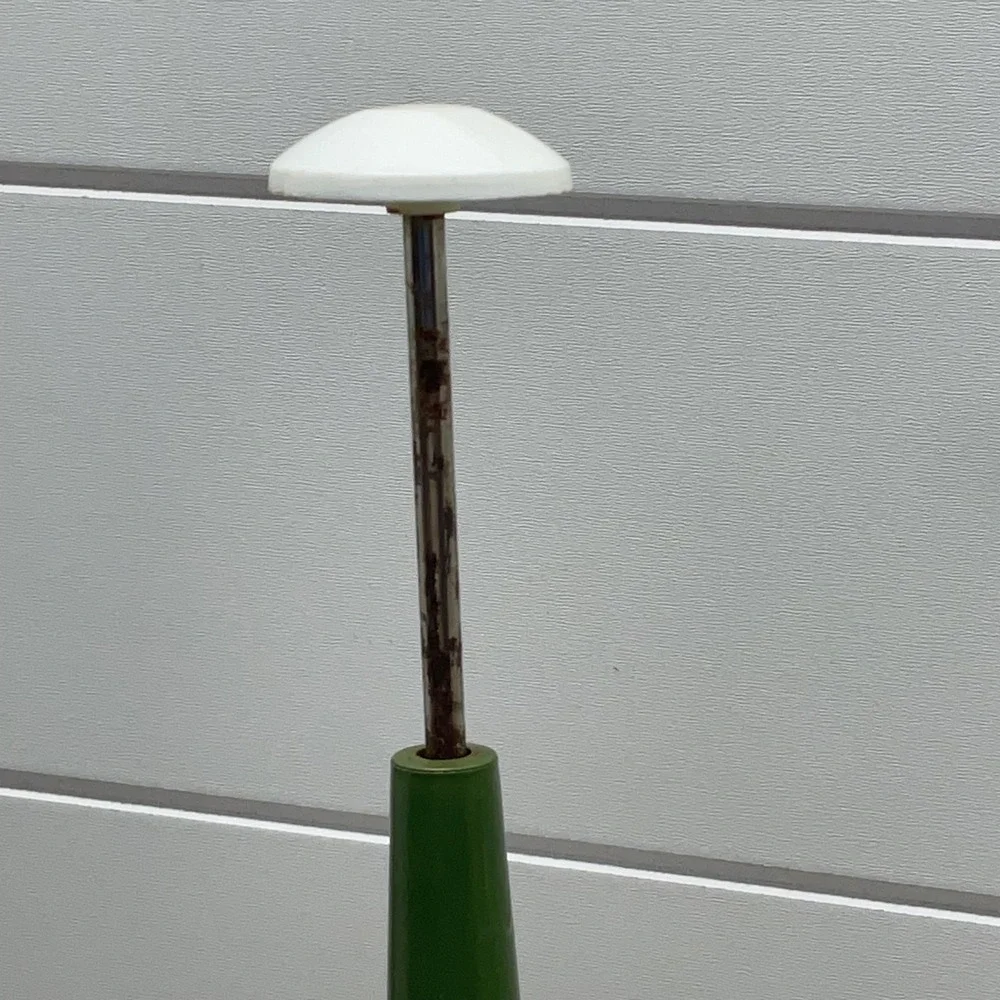 Federal Housewares Vintage Nut Chopper Green Glass Manual Grinder MCM